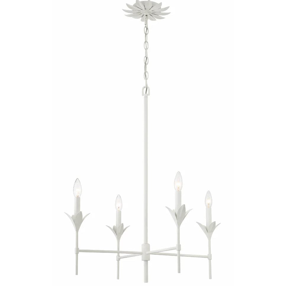 Crystorama Broche 4 Light Chandelier Chandeliers crystorama-534-MT 633779051296