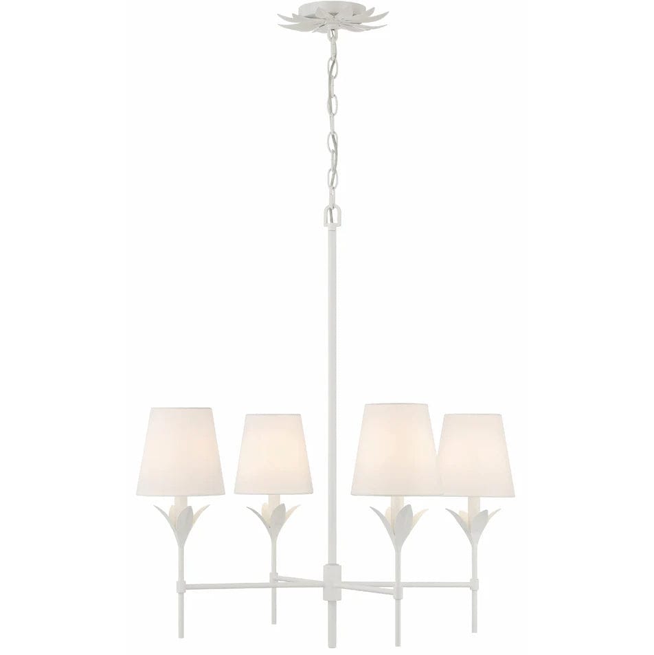 Crystorama Broche 4 Light Chandelier Chandeliers crystorama-534-MT 633779051296