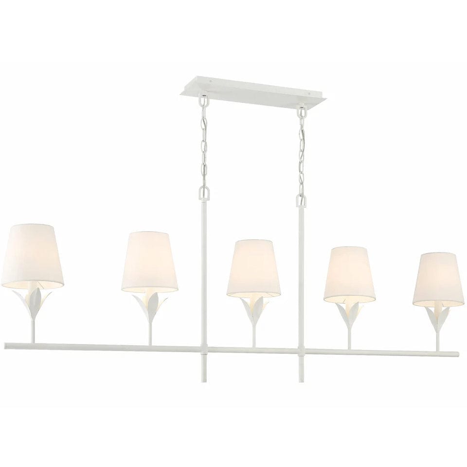 Crystorama Broche 5 Light Chandelier Lighting crystorama-537-MT 633779051357
