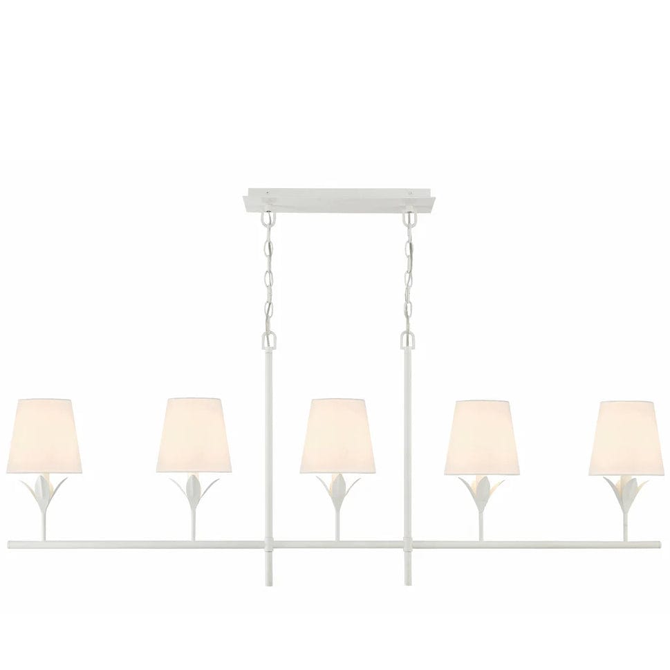 Crystorama Broche 5 Light Chandelier Lighting crystorama-537-MT 633779051357