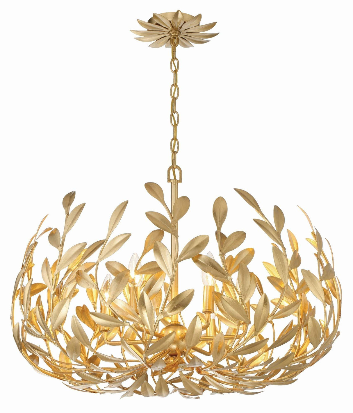 Crystorama Broche 6 Light Chandelier Chandeliers