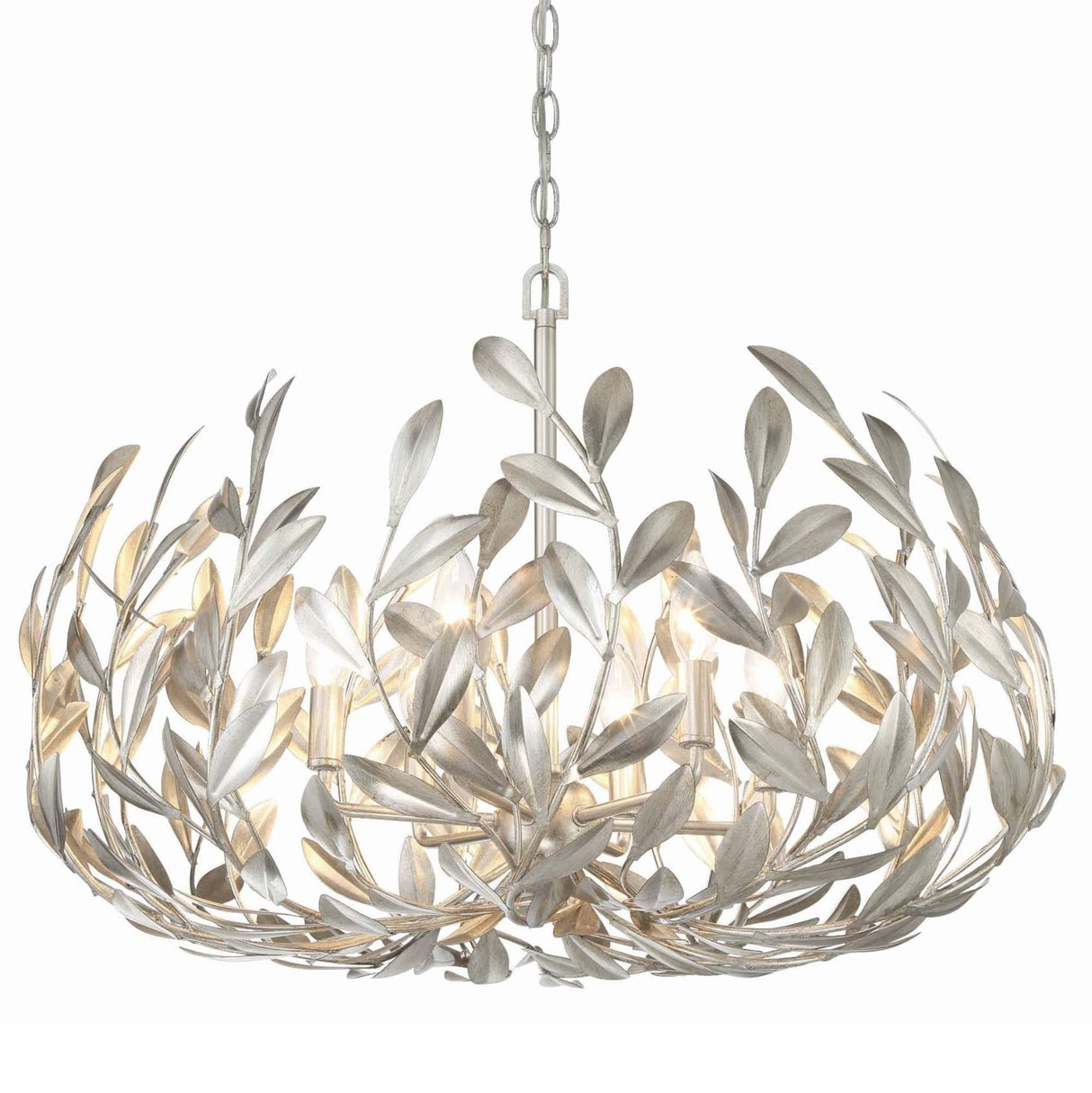 Crystorama Broche 6 Light Chandelier Chandeliers crystorama-533-SA