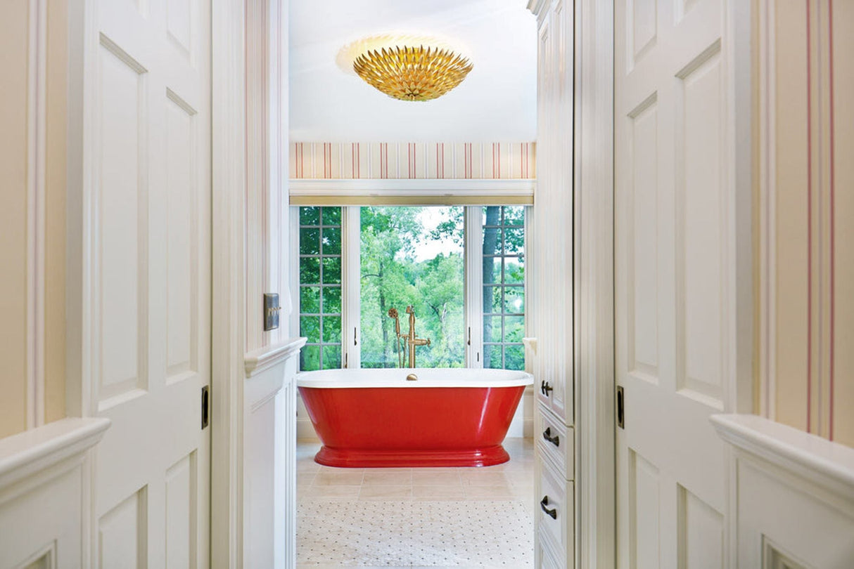 Crystorama Broche 6 Light Flush Mount Ceiling Light Fixtures