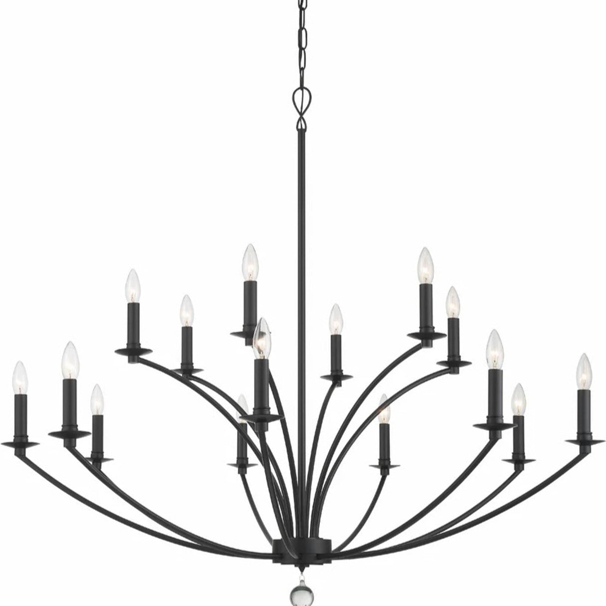 Crystorama Mila Light Chandelier Chandeliers crystorama-MIL-8015-BK