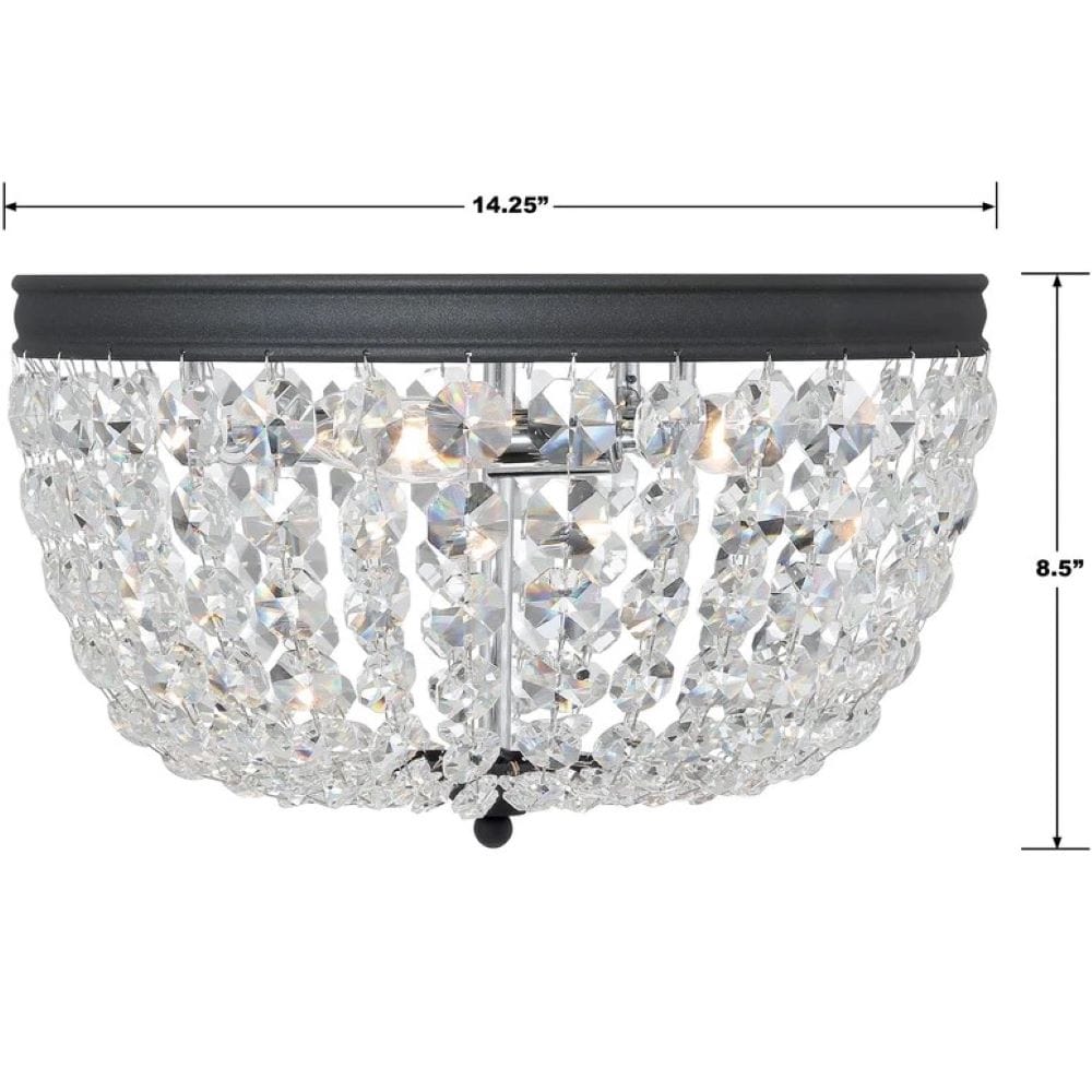 Crystorama Nola Ceiling Mount Ceiling Light Fixtures