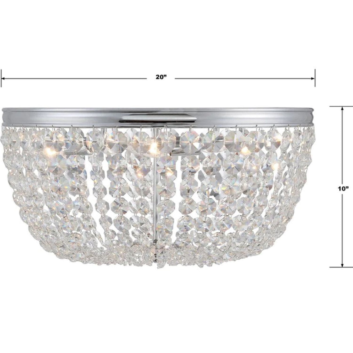 Crystorama Nola Ceiling Mount Ceiling Light Fixtures