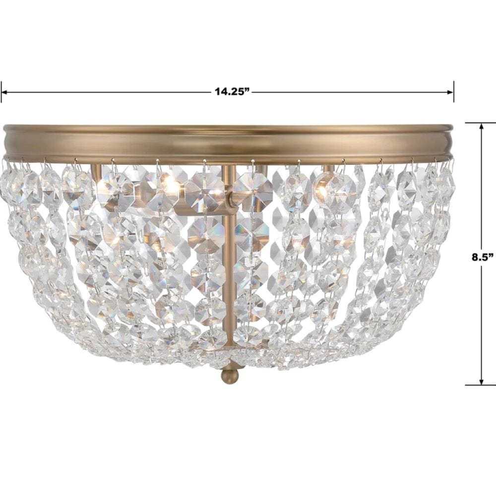 Crystorama Nola Ceiling Mount Ceiling Light Fixtures