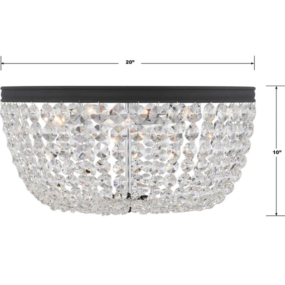 Crystorama Nola Ceiling Mount Ceiling Light Fixtures