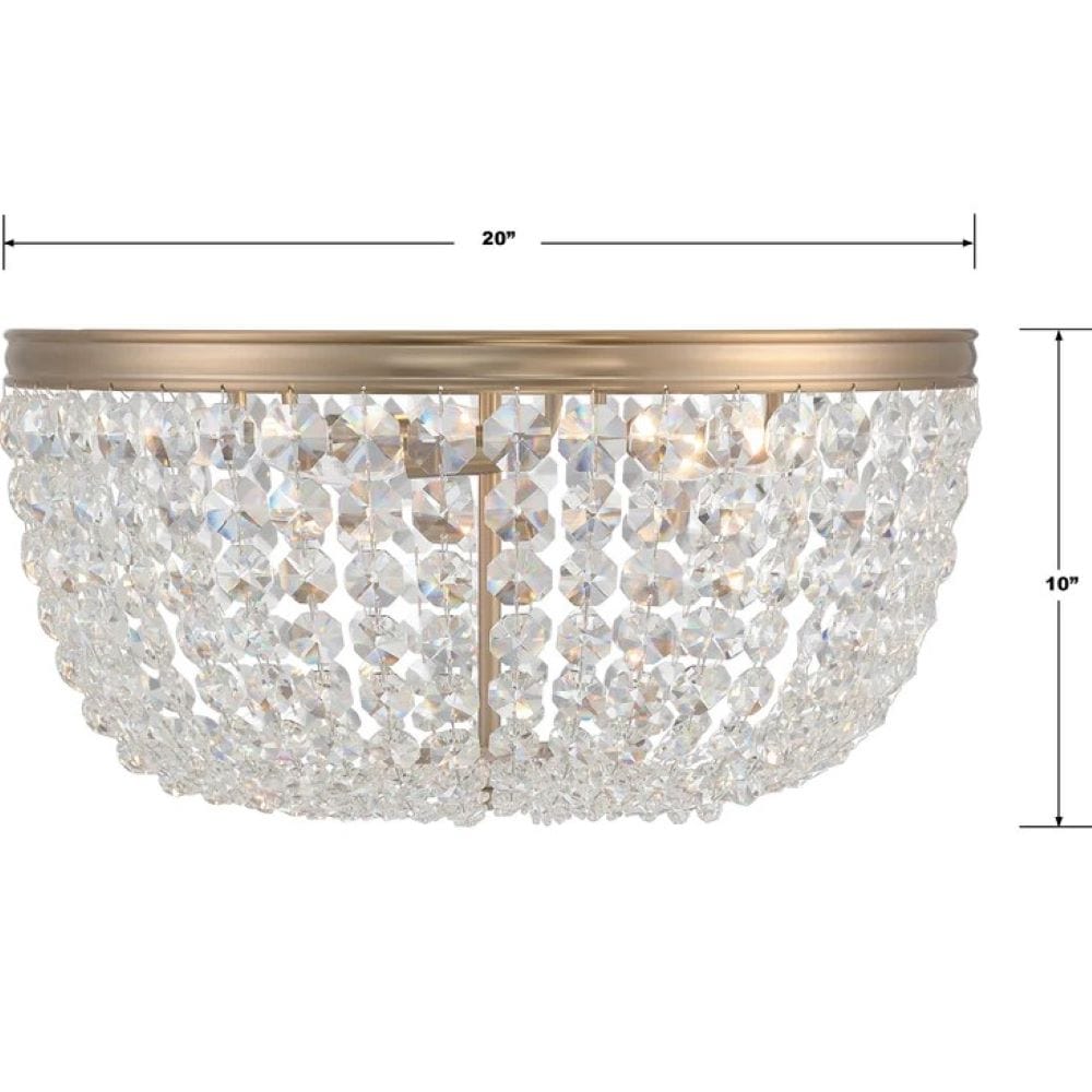 Crystorama Nola Ceiling Mount Ceiling Light Fixtures