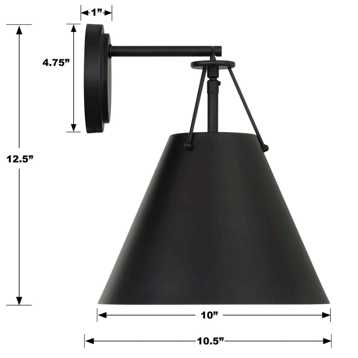 Crystorama Xavier 1 Light Sconce Wall Sconces