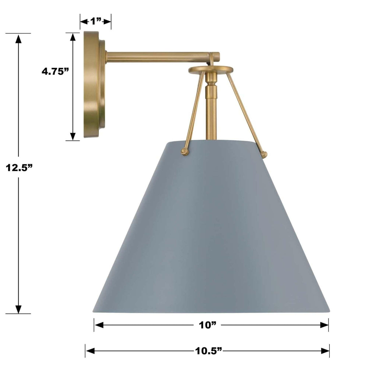 Crystorama Xavier 1 Light Sconce Wall Sconces