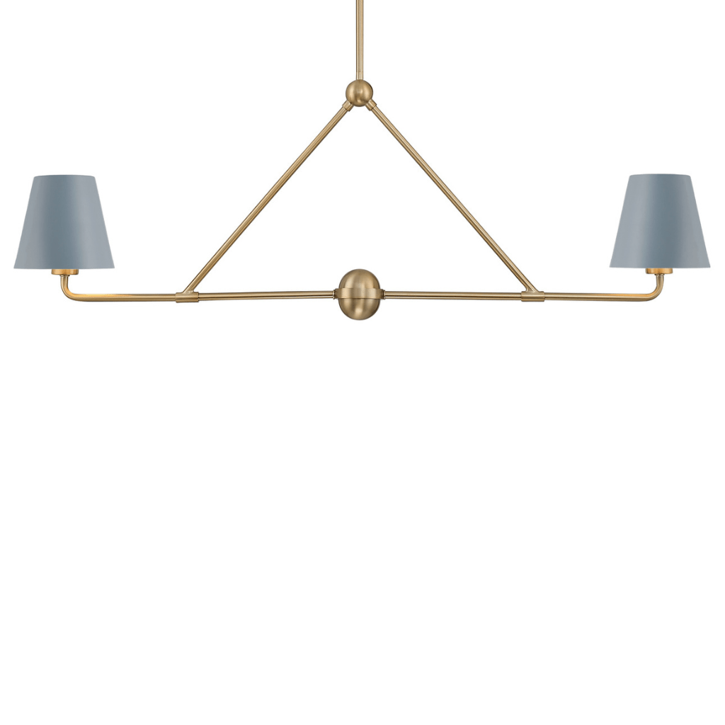 Crystorama Xavier 2 Light Chandelier Lighting XAV-B9302-VG-BL 633779093494