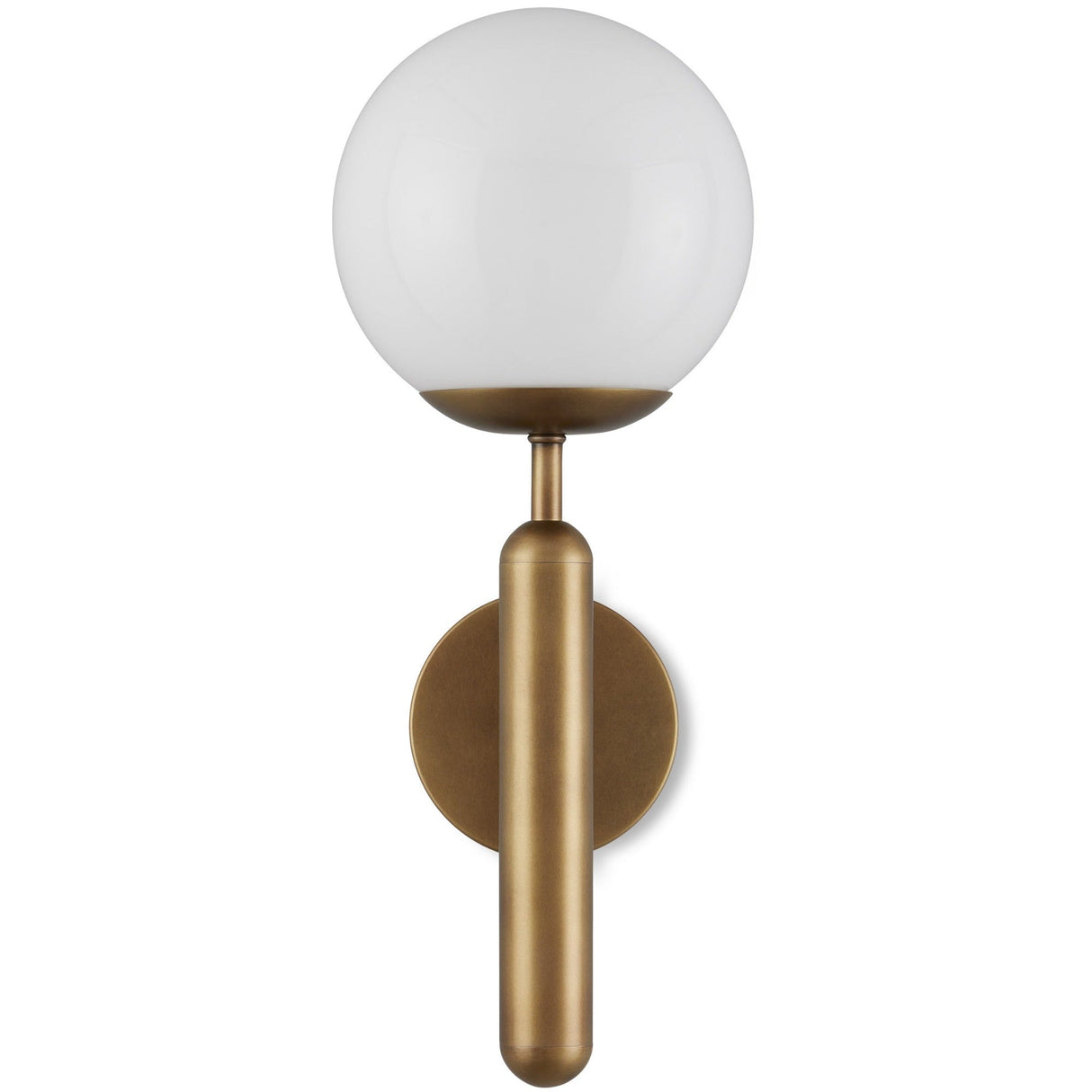 Currey & Company Barbican Single-Light Brass Wall Sconce Wall Sconces currey-co-5800-0031 633306052765