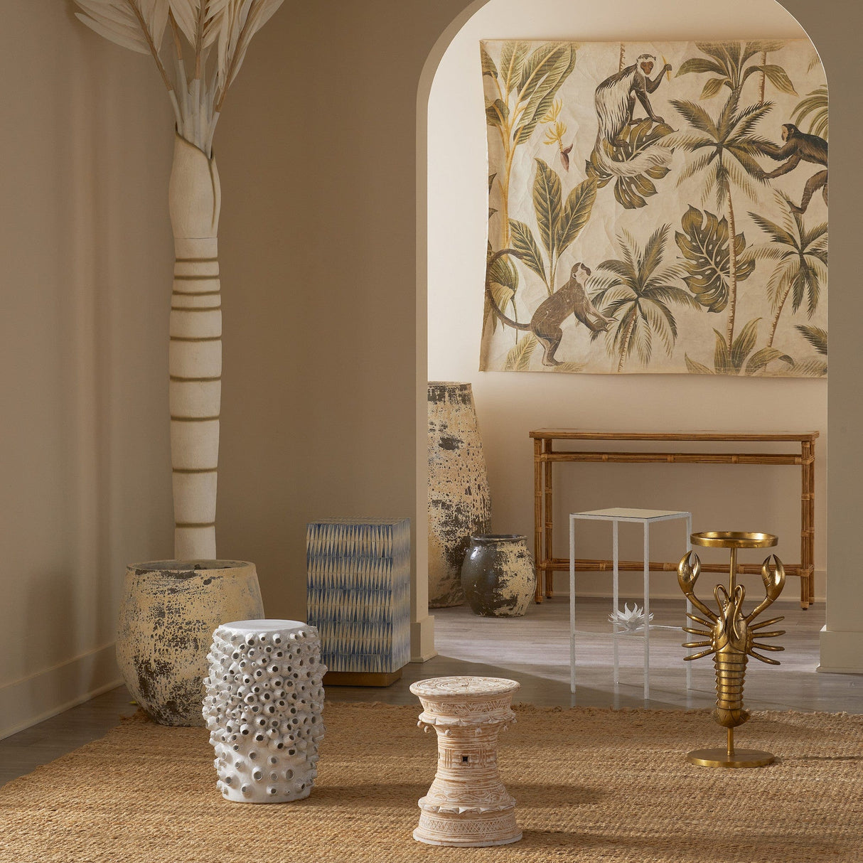 Currey & Company Barnacle Accent Table Accent & Side Tables