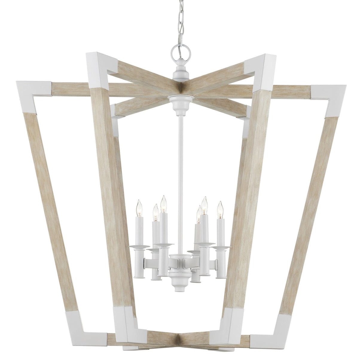 Currey & Company Bastian Gray Chandelier Lighting