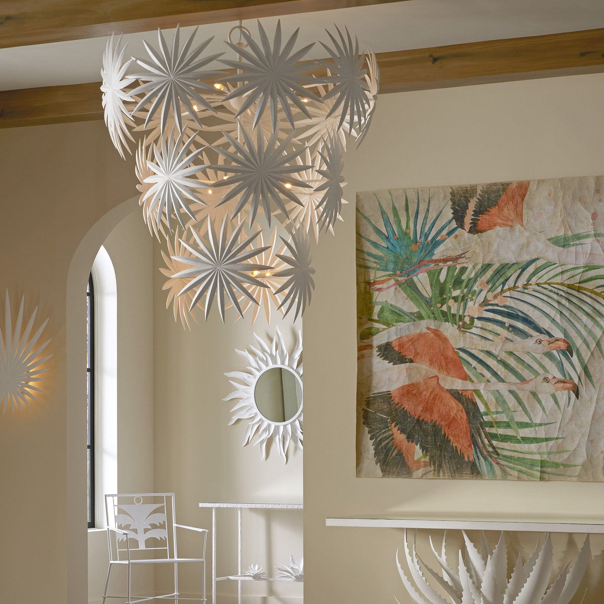 Currey & Company Bismarkia Large Chandelier Lighting currey-co-9000-1114 633306053625