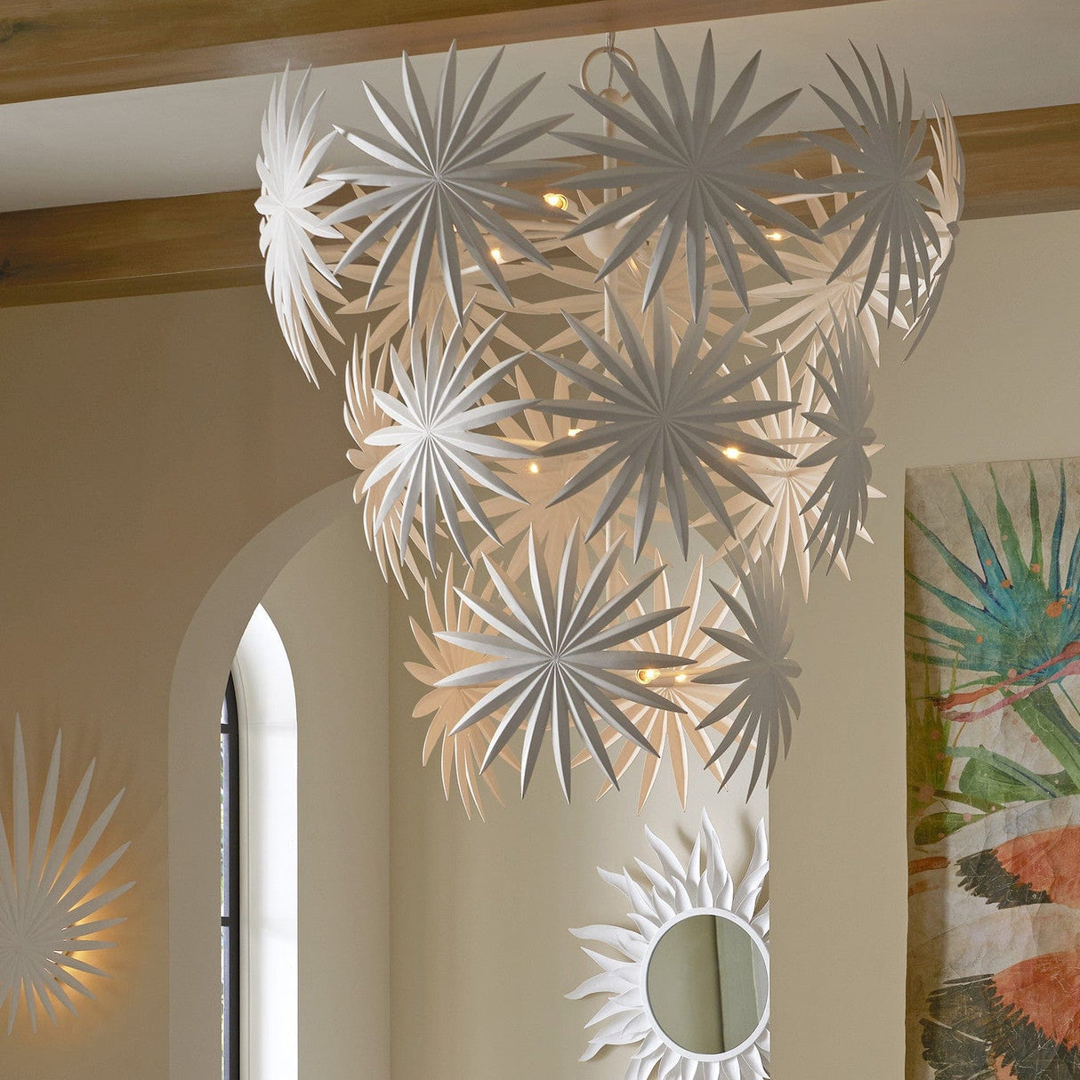 Currey & Company Bismarkia Large Chandelier Lighting currey-co-9000-1114 633306053625