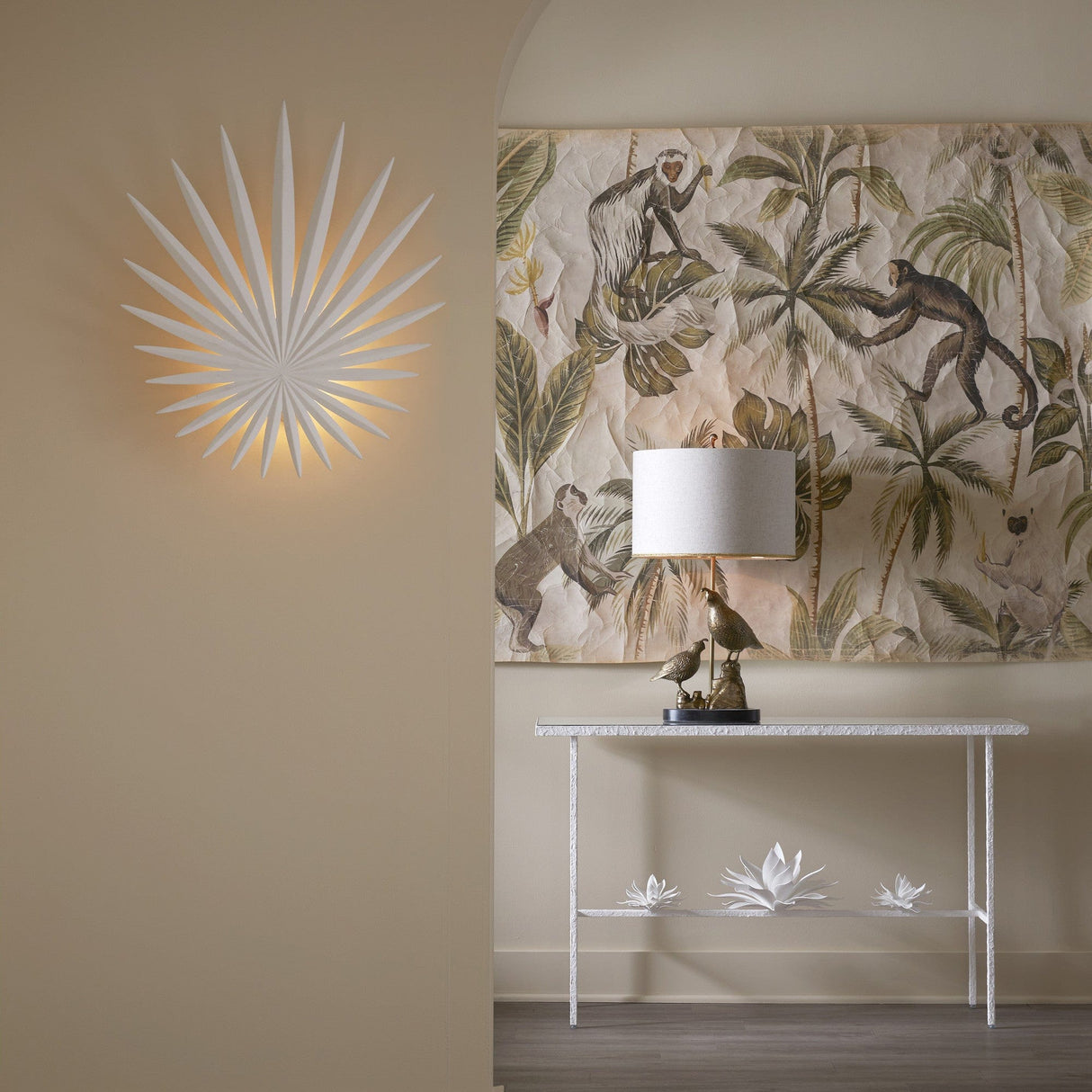Currey & Company Bismarkia Wall Sconce Lighting
