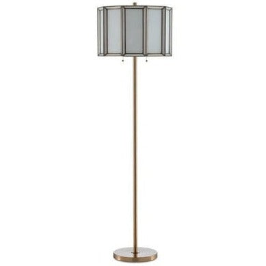 Currey & Company Daze Brass Floor Lamp Floor Lamp currey-co-8000-0090 633306034891