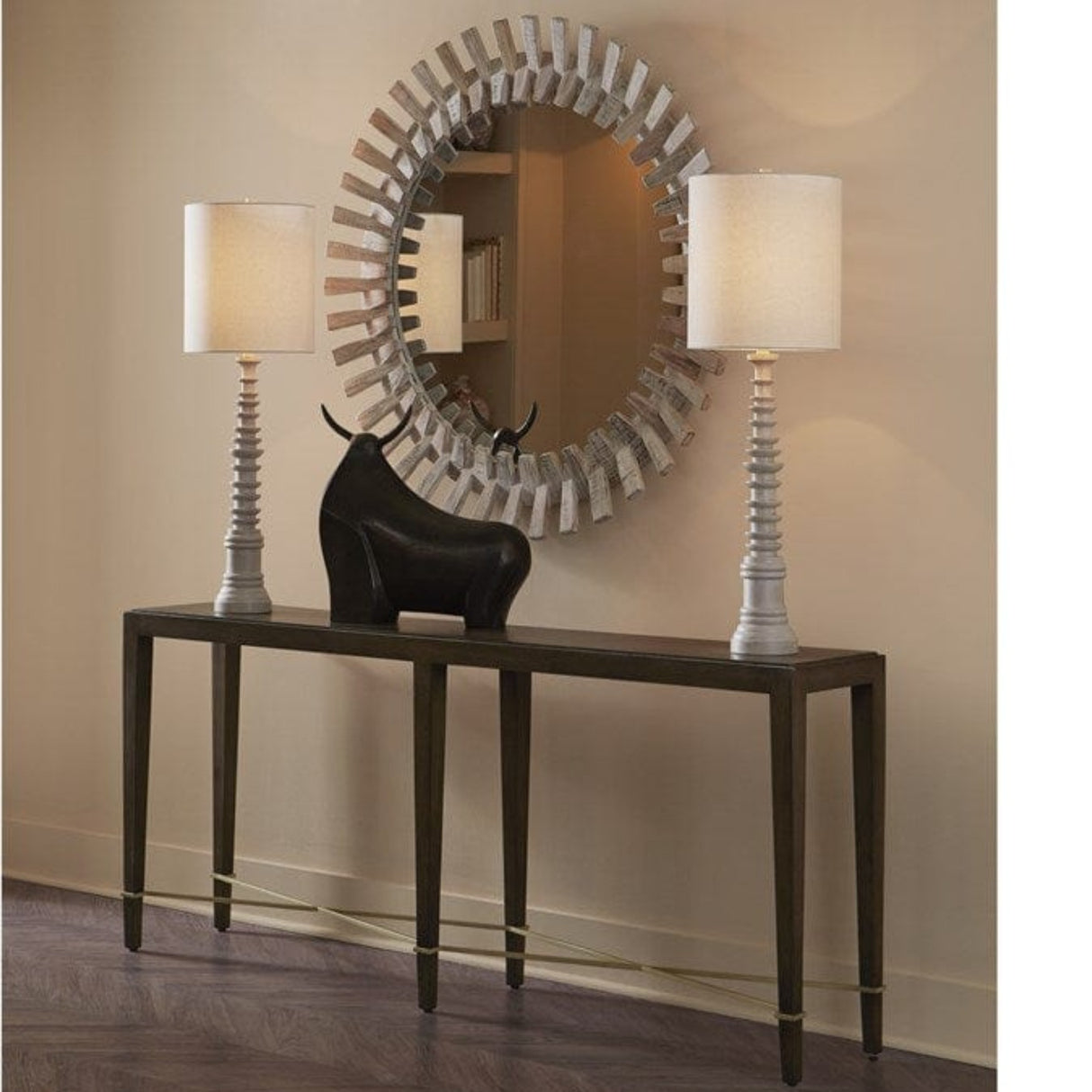 Currey & Company Diza Round Mirror