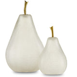 Currey & Company Glass Pear Set of 2 Sculptures & Statues currey-co-1200-0641 633306047174