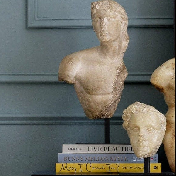Currey & Company Greek Princess Head Fragment Sculptures & Statues currey-co-1200-0734