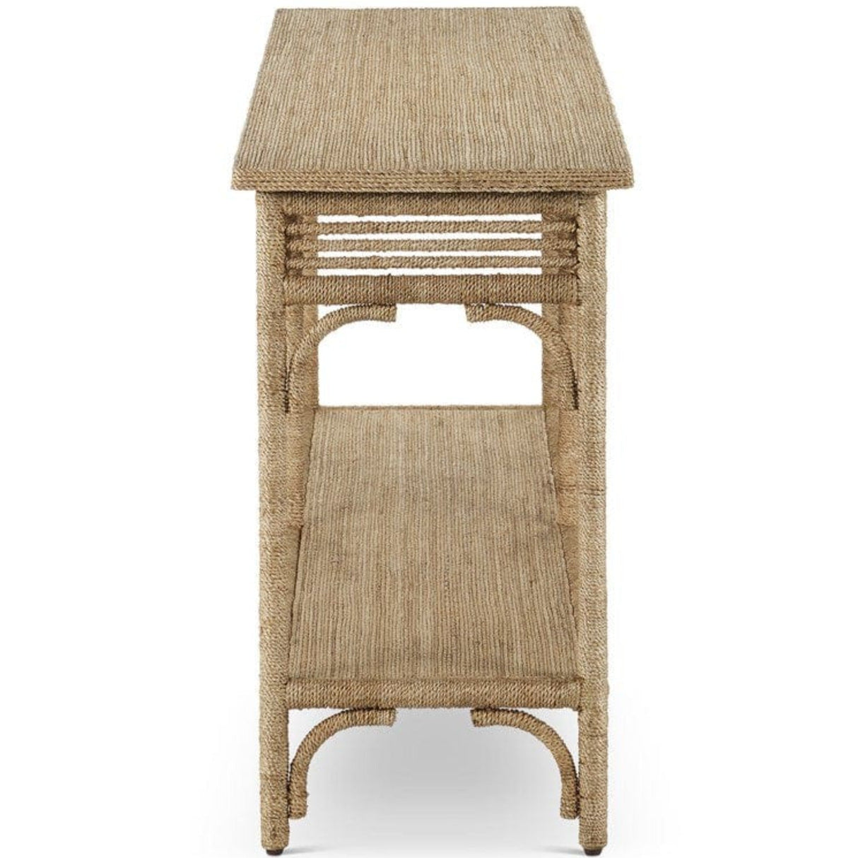 Currey & Company Olisa Large Rope Console Table Accent & Side Tables 3000-0246