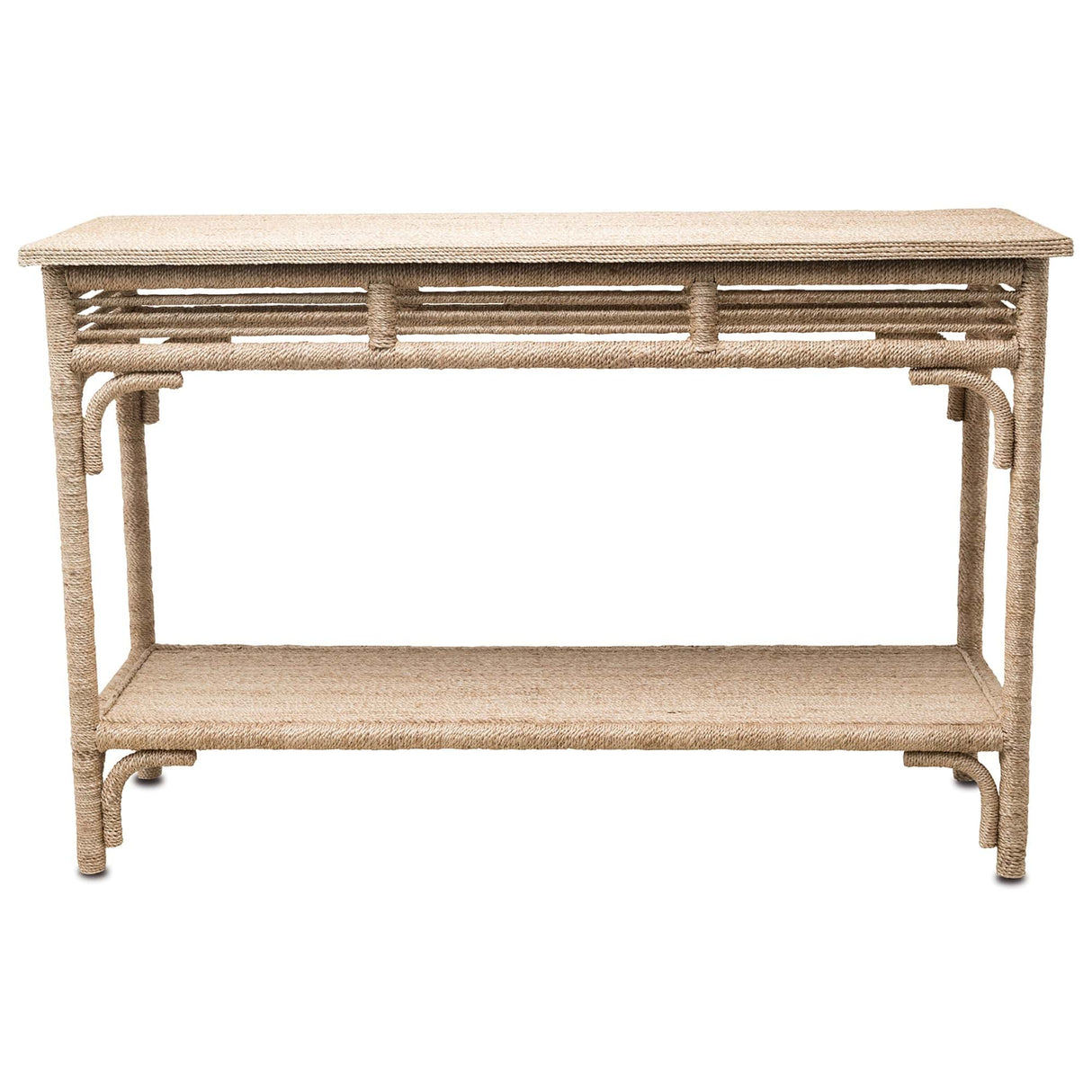 Currey & Company Olisa Large Rope Console Table Tables currey-co-3000-0246 633306001329