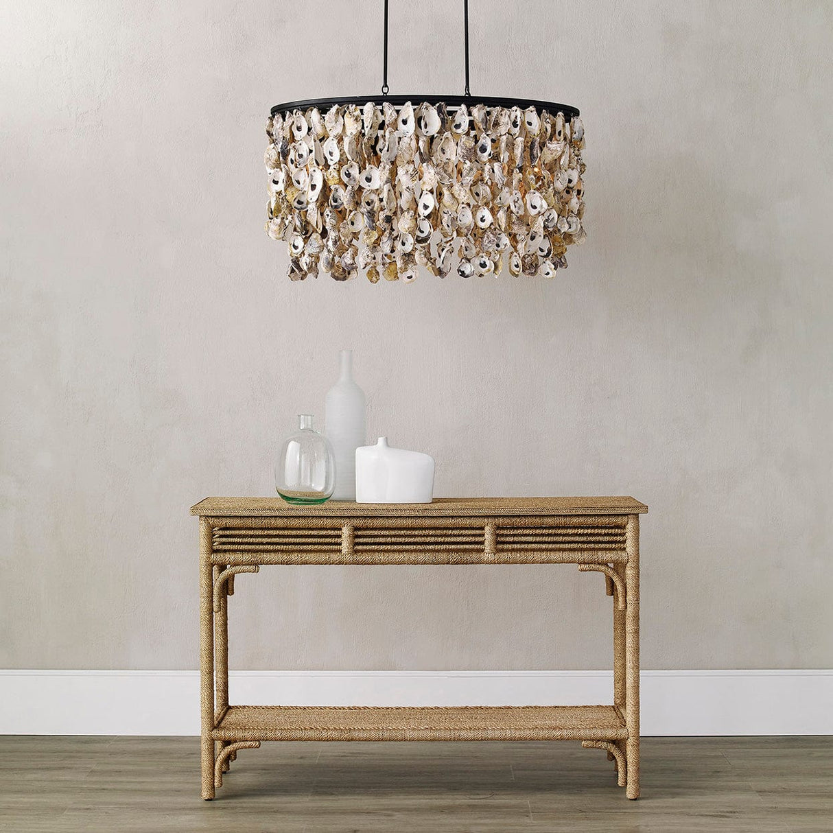 Currey & Company Olisa Rope Console Table Tables