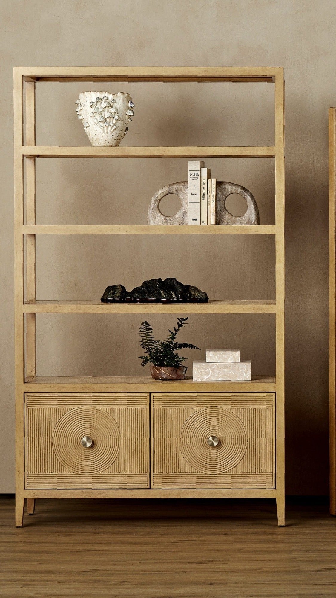 Currey & Company Russo Travertine Object Set Sculptures & Statues currey-co-1200-0816 633306054349