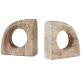 Currey & Company Russo Travertine Object Set Sculptures & Statues currey-co-1200-0816 633306054349