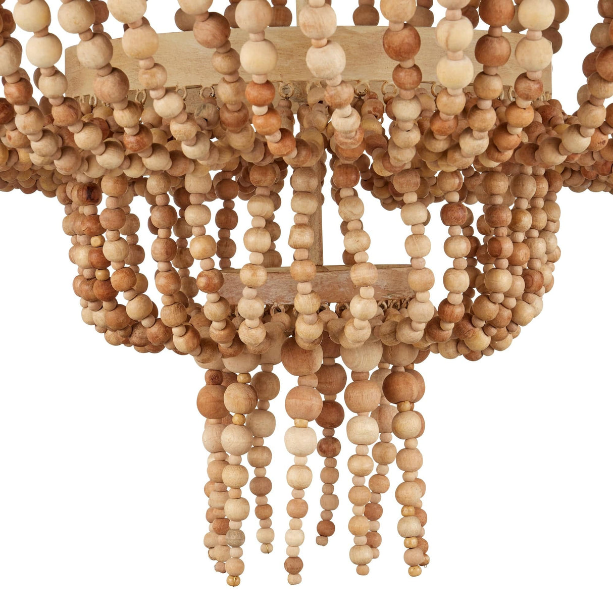 Currey & Company Sabia Chandelier Wooden Bead Chandelier currey-co-9000-1163 633306055636
