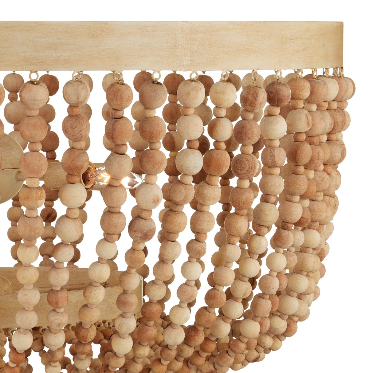 Currey & Company Sabia Chandelier Wooden Bead Chandelier currey-co-9000-1163 633306055636
