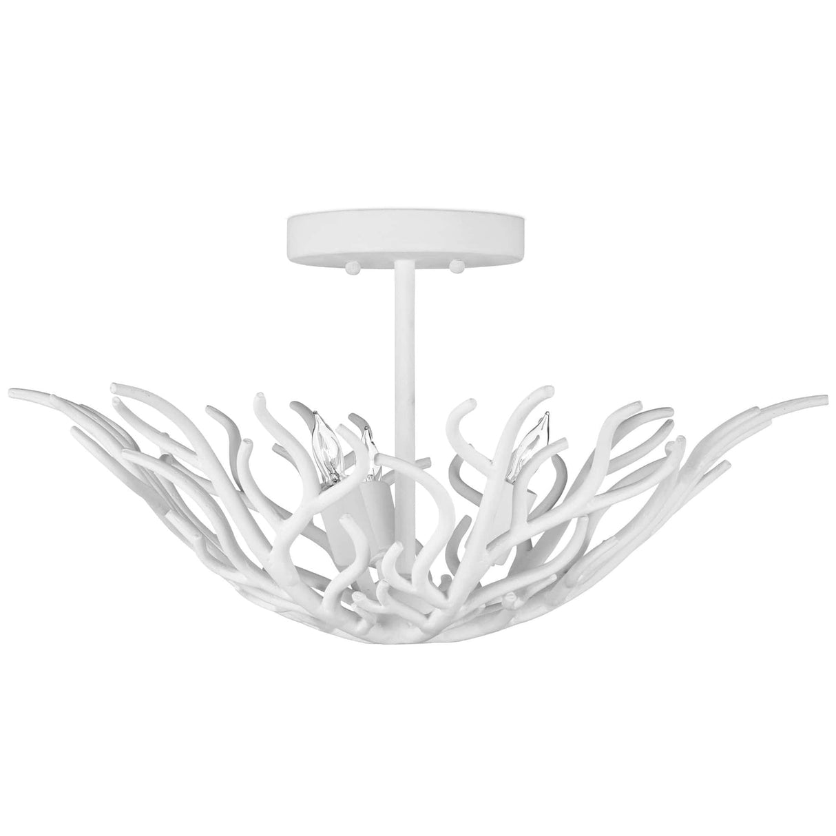 Currey & Company Snowfall Semi-Flush Mount Semi Flush Mount currey-co-9000-1124 633306055247