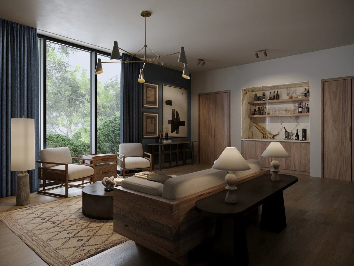 Cyrah Table Lamp Table Lamps PTL2529-PBR/CLG 197292115700