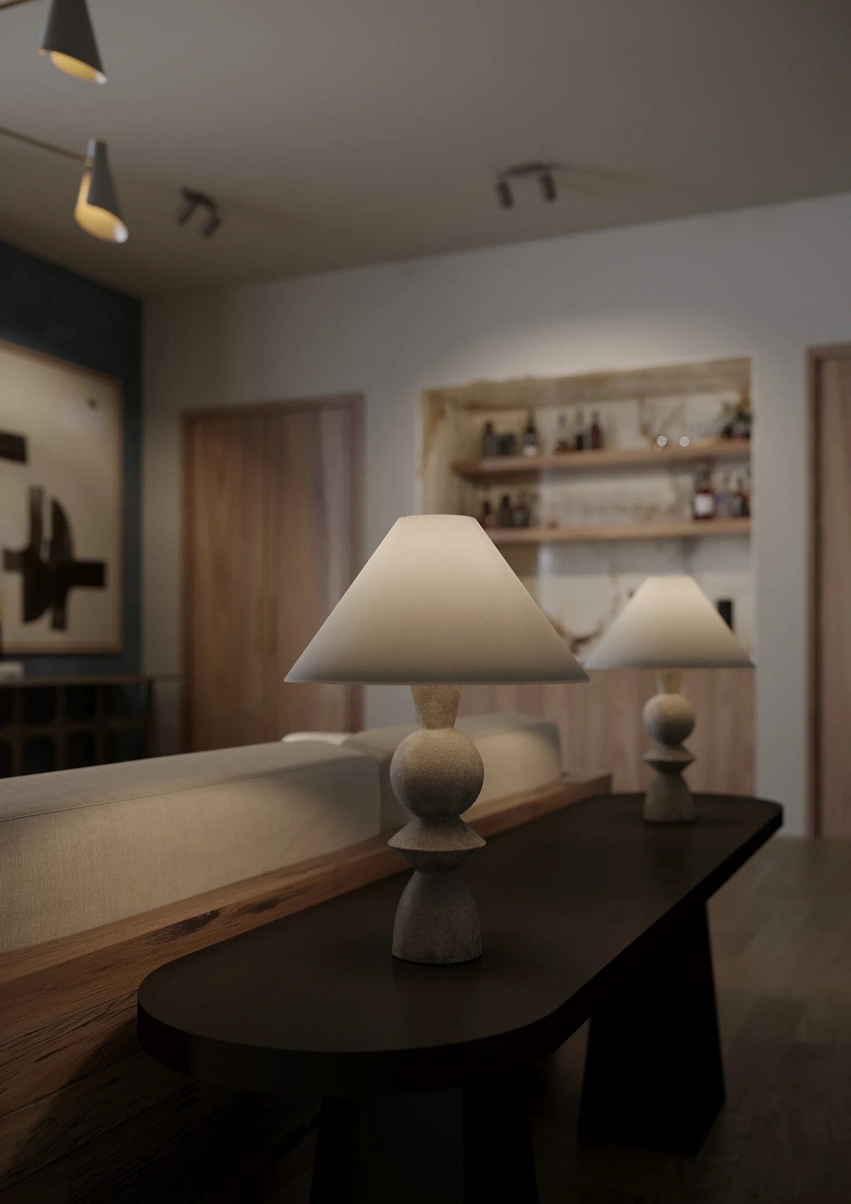 Cyrah Table Lamp Table Lamps PTL2529-PBR/CLG 197292115700