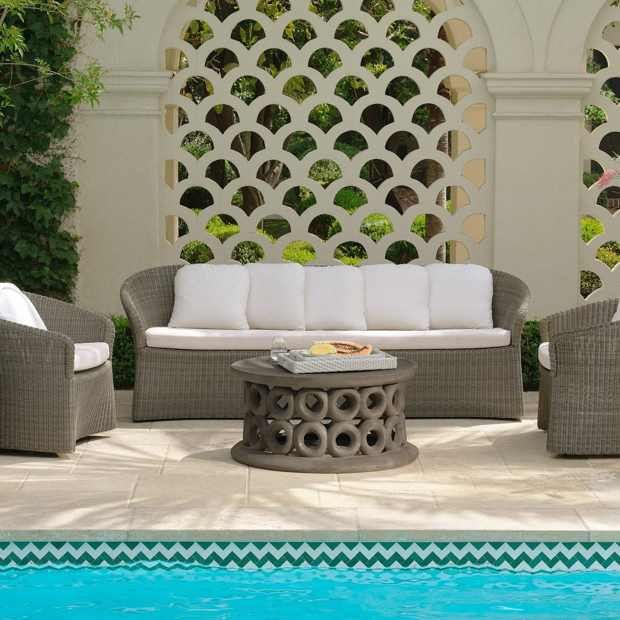 Deborah Outdoor Swivel Lounge Chair Outdoor Furniture