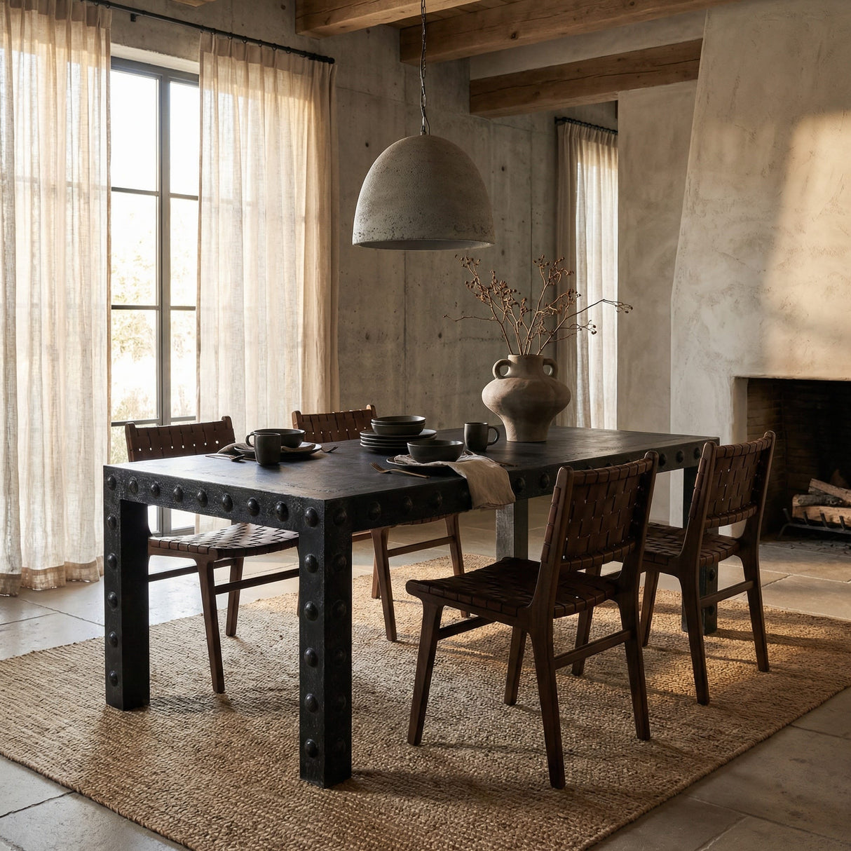 Didier Dining Table Dining Tables GTAB5007BKW 00842449138087