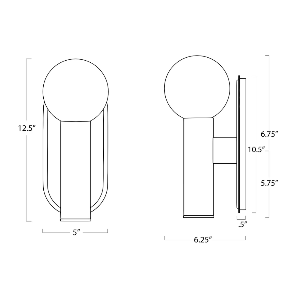Dion Outdoor Sconce Wall Lighting 17-1039 844717039508
