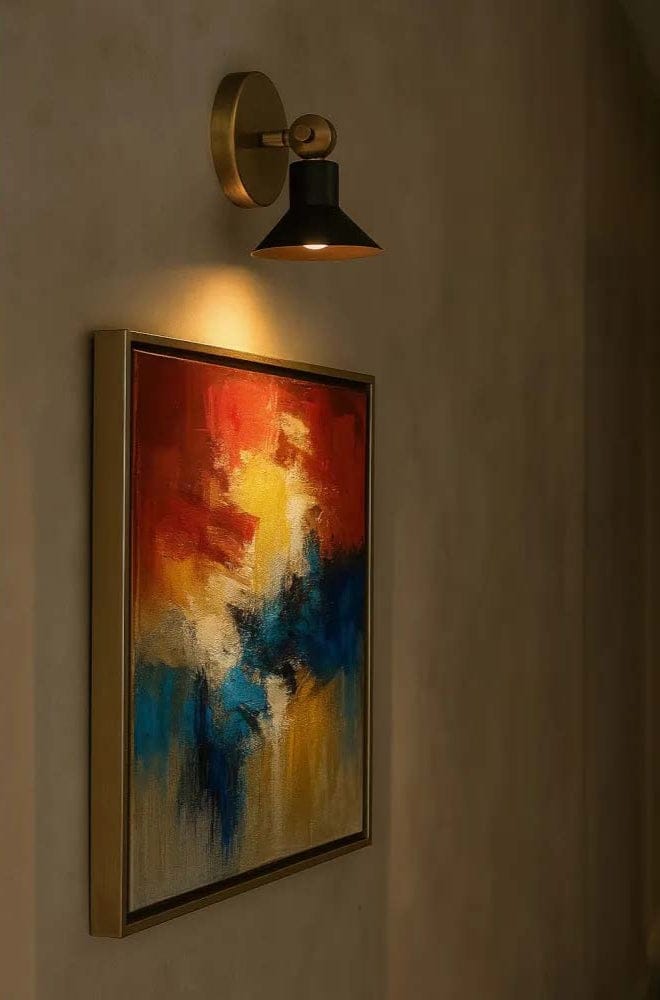 Dom Adjustable LED Sconce Sconces 48490HB-BK 640665923766