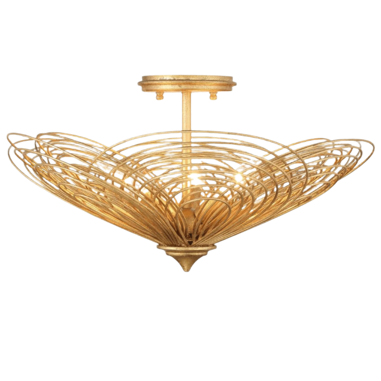 Doral 3 Light Semi Flush Mount