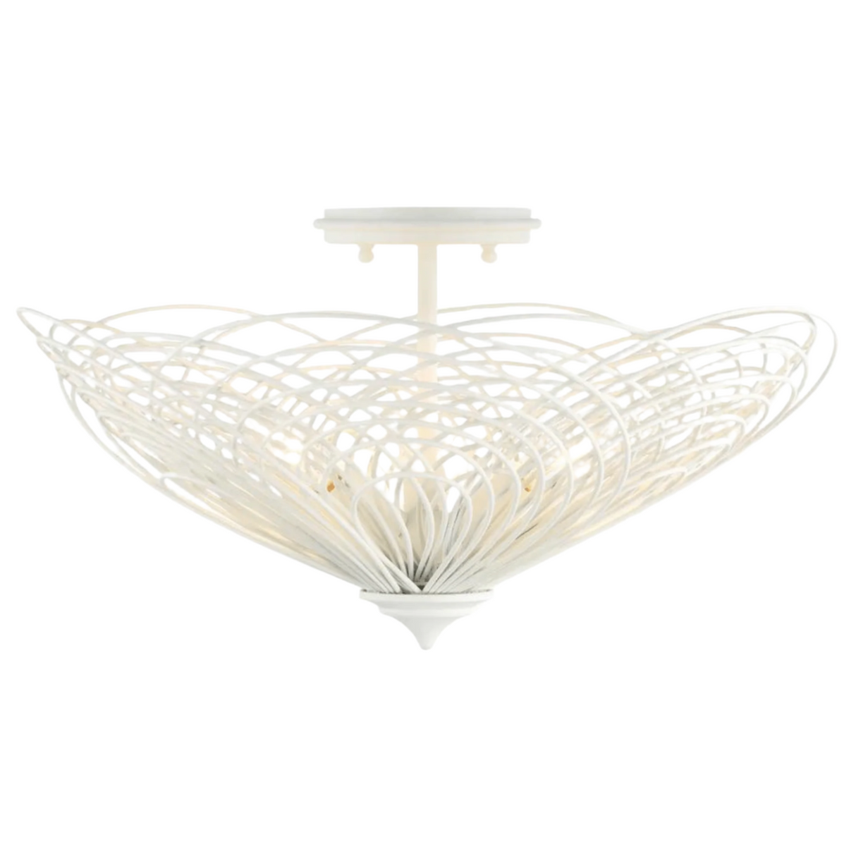 Doral 3 Light Semi Flush Mount