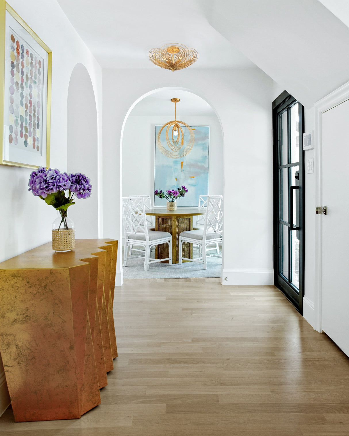 Doral 3 Light Semi Flush Mount