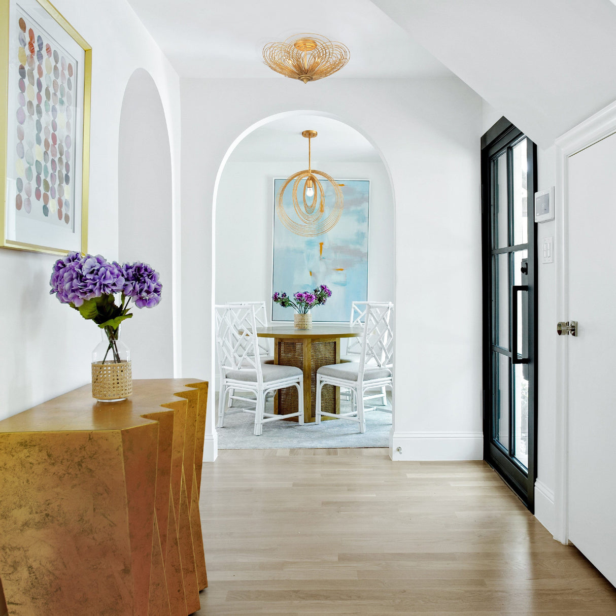 Doral 3 Light Semi Flush Mount