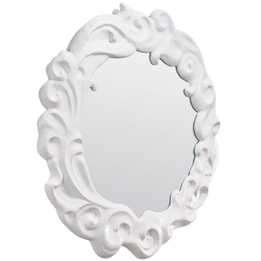 Dorthea Mirror Round + Oval Mirrors MIRDORTHEA0043WH