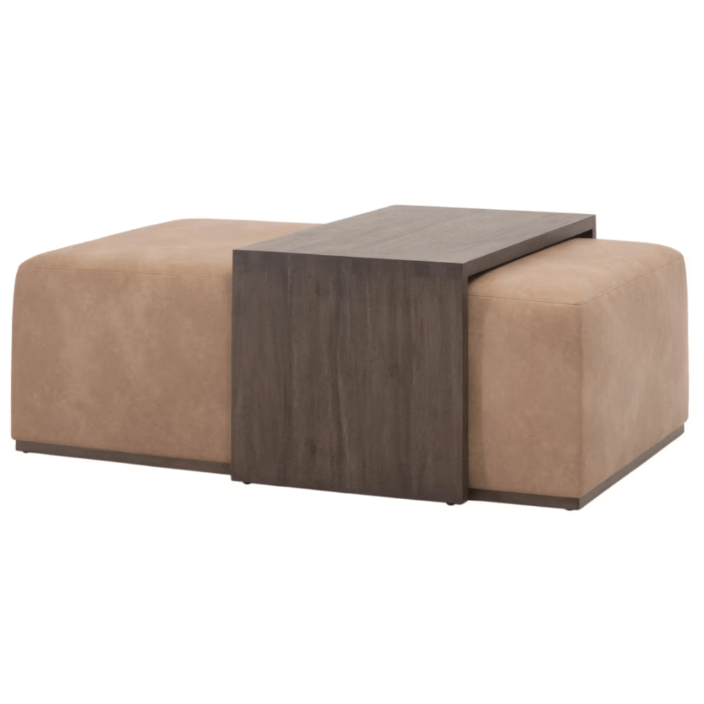 Dovetail Upholstered Coffee Table Coffee Table