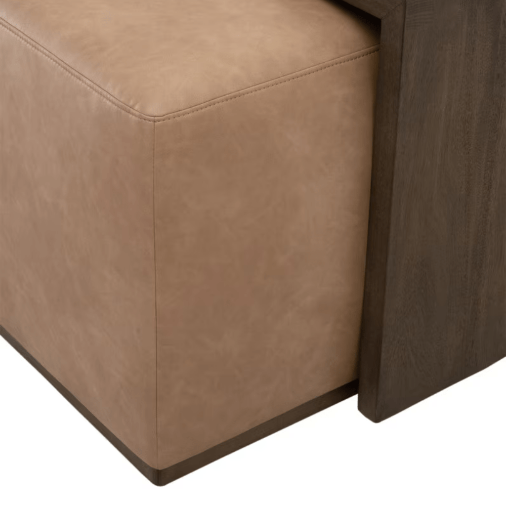 Dovetail Upholstered Coffee Table Coffee Table