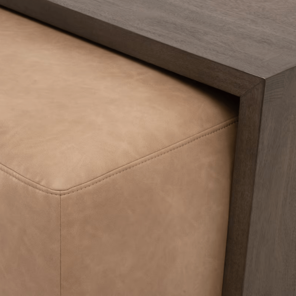 Dovetail Upholstered Coffee Table Coffee Table