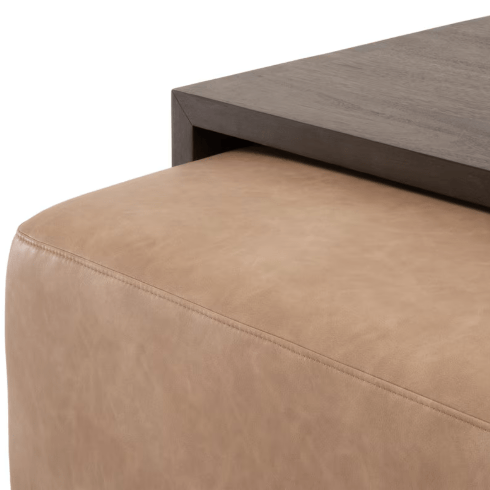 Dovetail Upholstered Coffee Table Coffee Table