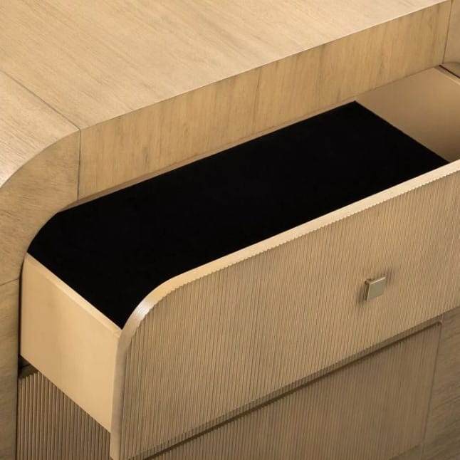 Drew Arched 3-Drawer Nightstands + Bedside Tables